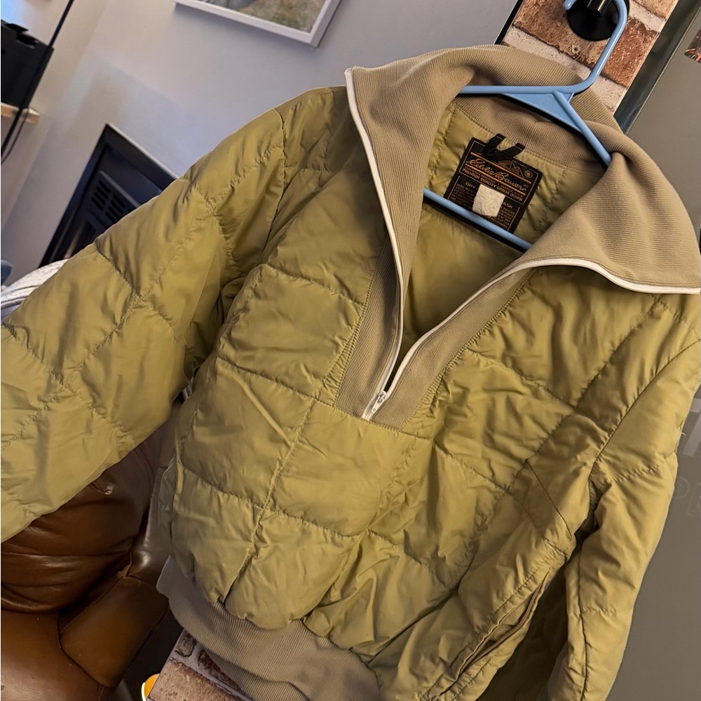 Eddie Bauer Beige Quilted Jacket